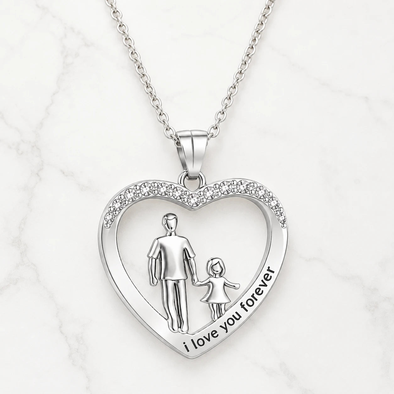 Necklace Eternal Love: Father & Daughter